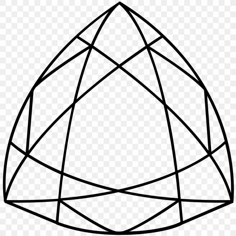 Gemstone Diamond Cut Jewellery, PNG, 1000x1000px, Gemstone, Area, Black And White, Brilliant, Cut Download Free