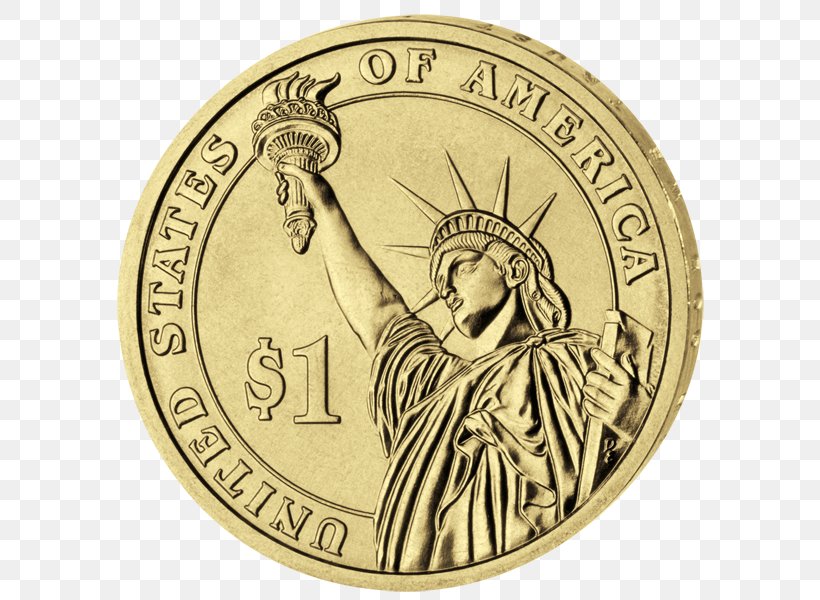 Dollar Coin United States Of America Presidential $1 Coin Program Mint, PNG, 599x600px, Coin, Bullion, Commemorative Coin, Currency, Dollar Coin Download Free