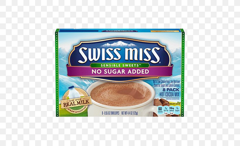 Hot Chocolate Swiss Cuisine Malted Milk Swiss Miss, PNG, 500x500px, Hot Chocolate, Cacao Tree, Candy, Chocolate, Cocoa Solids Download Free