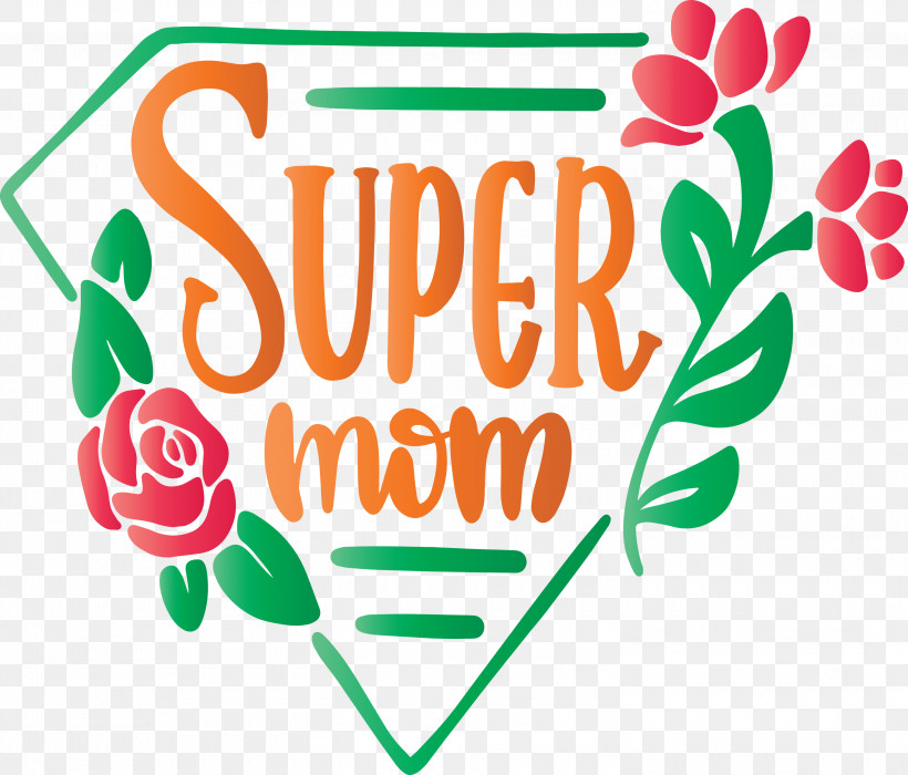 Mothers Day Super Mom, PNG, 3000x2561px, Mothers Day, Green, Line, Logo, M Download Free