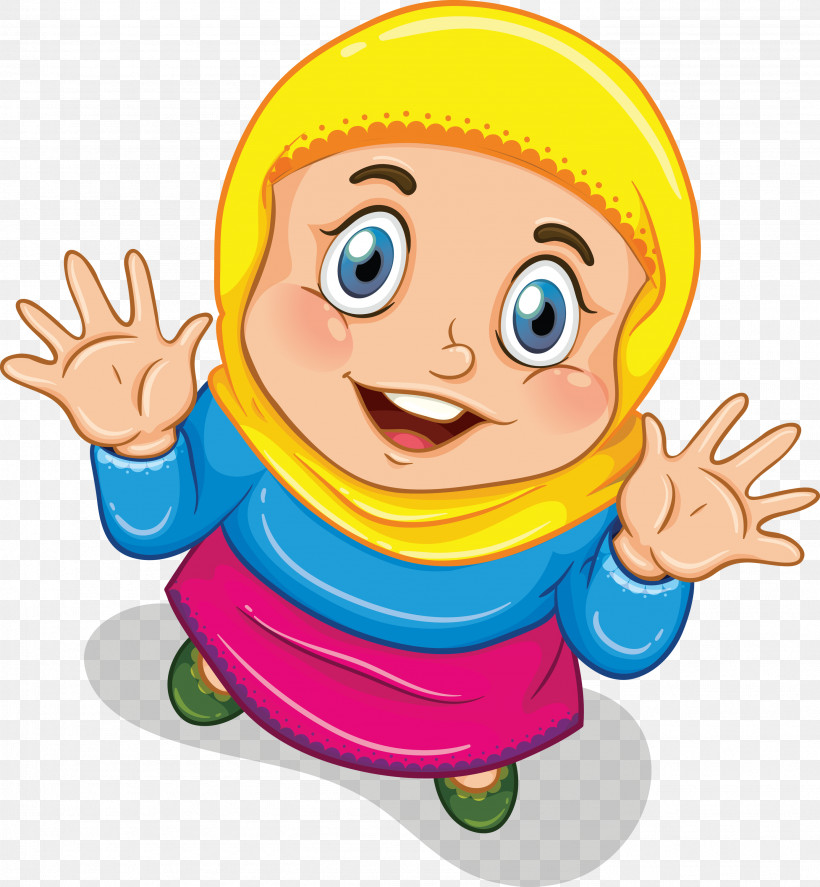 Muslim People, PNG, 2773x3000px, Muslim People, Cartoon, Child, Finger, Gesture Download Free