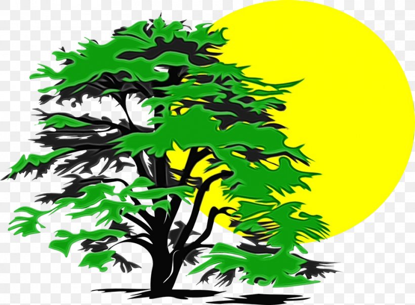 Oak Tree Silhouette, PNG, 960x707px, Watercolor, Arbor Day, Black, Green, Leaf Download Free