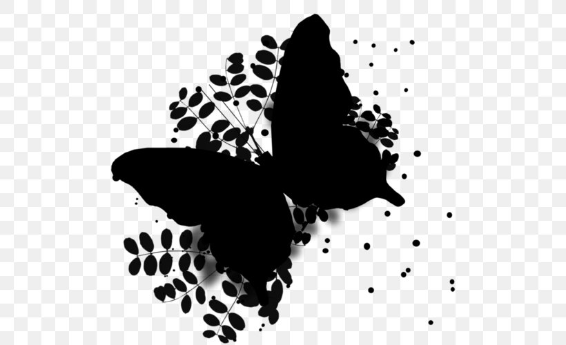 Butterfly Layers Ink, PNG, 500x500px, Butterfly, Black, Black And White, Ink, Insect Download Free