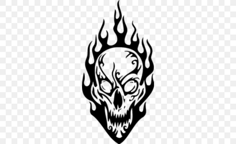 Drawing Skull Flame Fire, PNG, 500x500px, Drawing, Art, Black And White, Bone, Can Stock Photo Download Free