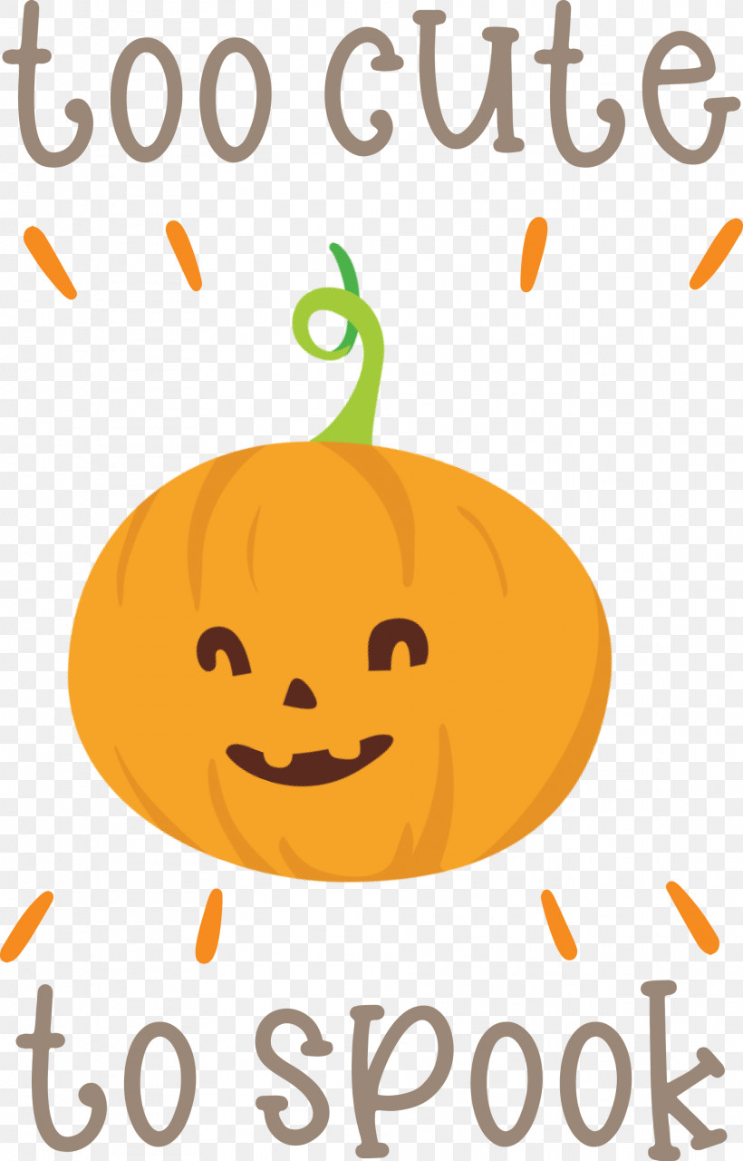 Halloween Too Cute To Spook Spook, PNG, 1921x3000px, Halloween, Cartoon, Fruit, Happiness, Pumpkin Download Free