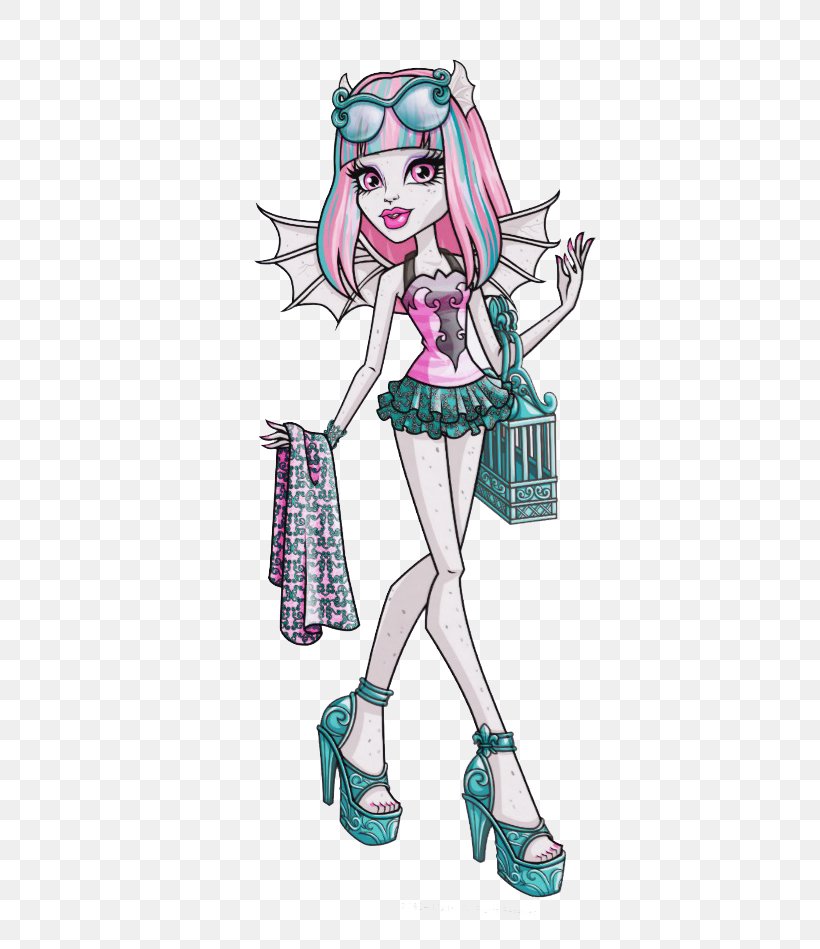 Monster High Frankie Stein Doll Lagoona Blue, PNG, 487x949px, Watercolor, Cartoon, Flower, Frame, Heart Download Free
