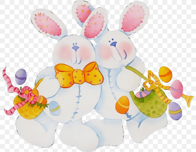 Easter Bunny, PNG, 800x633px, Watercolor, Easter, Easter Bunny, Paint, Wet Ink Download Free