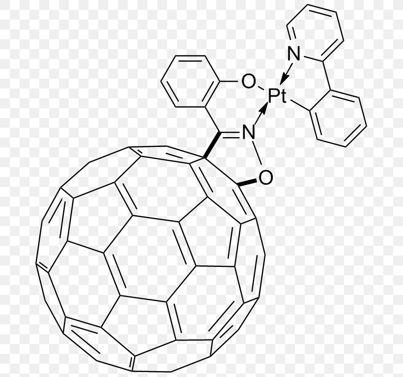 Transition Metal Fullerene Complex Buckminsterfullerene C70 Fullerene Ball, PNG, 692x767px, Fullerene, Area, Ball, Black And White, Buckminsterfullerene Download Free