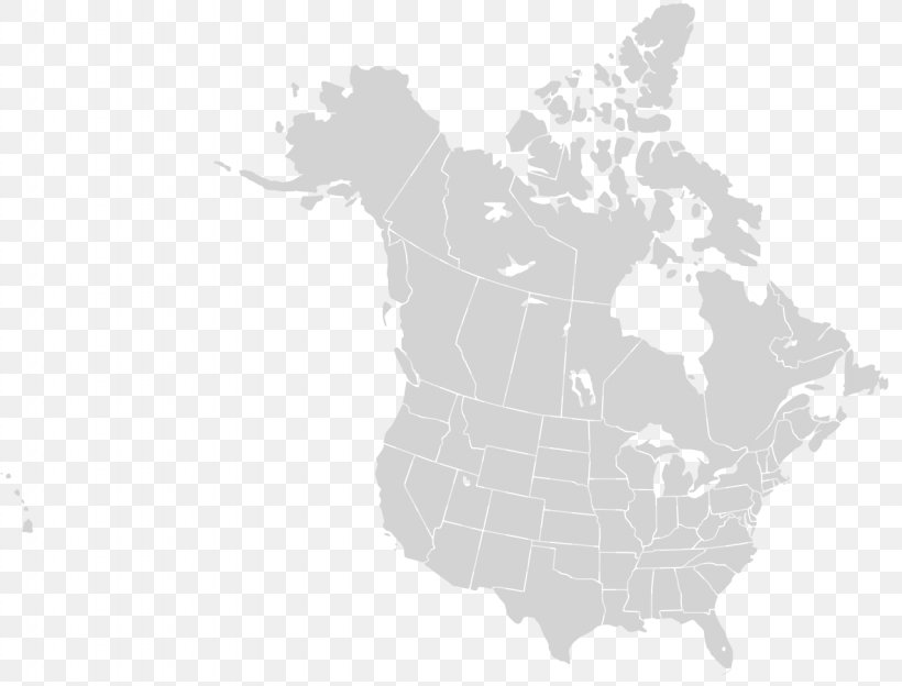 United States Canada Vector Map Blank Map, PNG, 1280x975px, United States, Americas, Area, Black And White, Blank Map Download Free