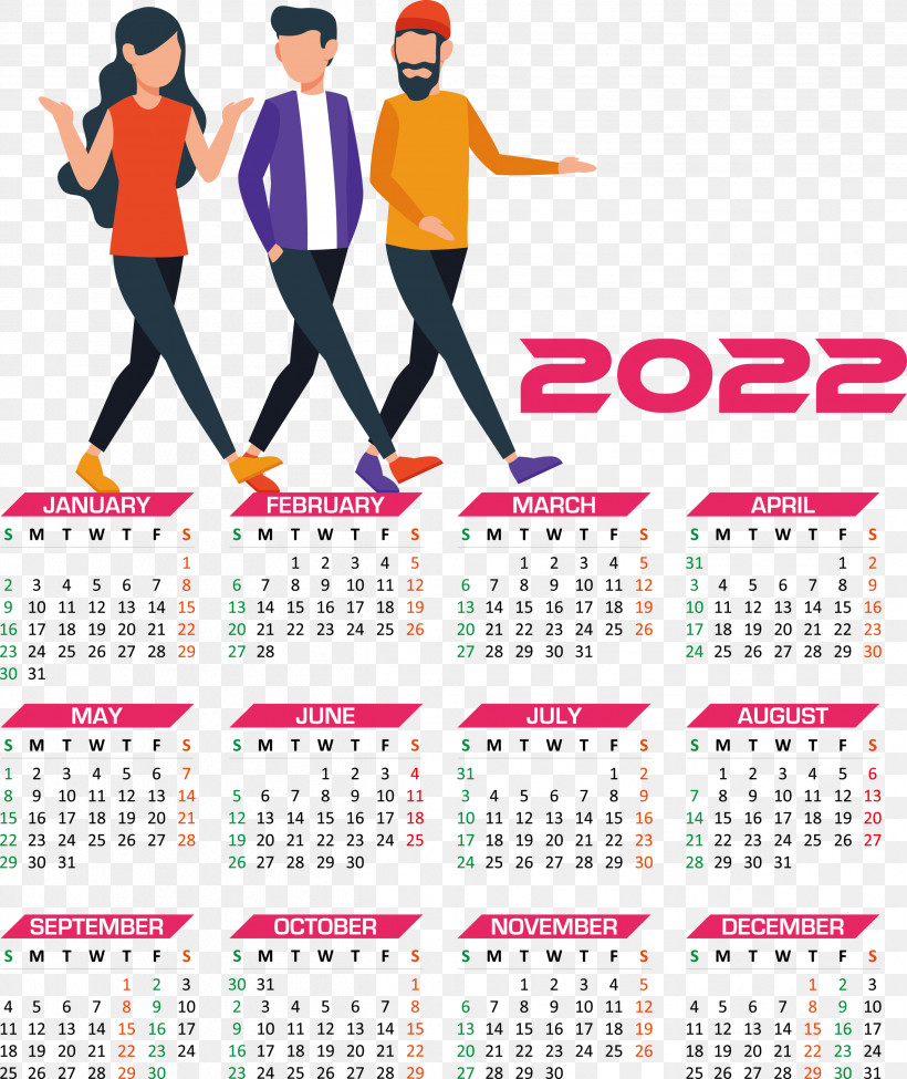 2022 Calendar Year 2022 Calendar Yearly 2022 Calendar, PNG, 2521x3000px, 2019, Calendar System, Calendar Year, December, June Download Free