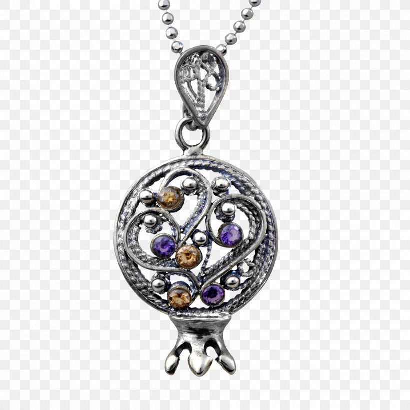 Locket Earring Necklace Charms & Pendants Silver, PNG, 1000x1000px, Locket, Amethyst, Amulet, Body Jewelry, Charms Pendants Download Free
