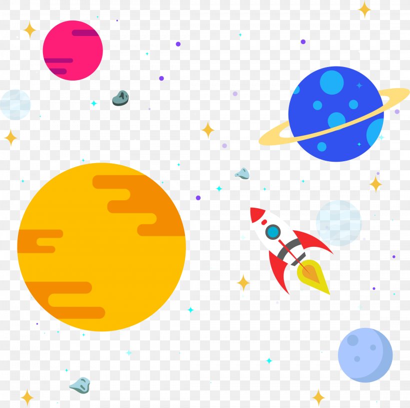 Outer Space Solar System Clip Art, PNG, 2214x2202px, Outer Space, Area, Astronaut, Cmyk Color Model, Orange Download Free