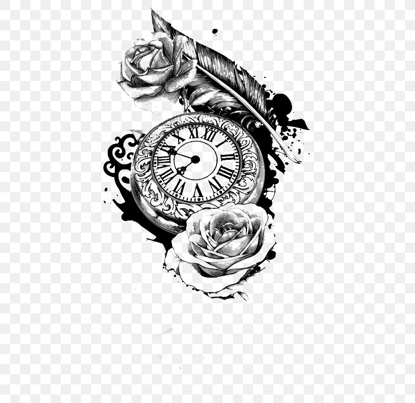 Pocket Watch Tattoo Clock, PNG, 564x797px, Pocket Watch, Abziehtattoo, Antique, Art, Artwork Download Free