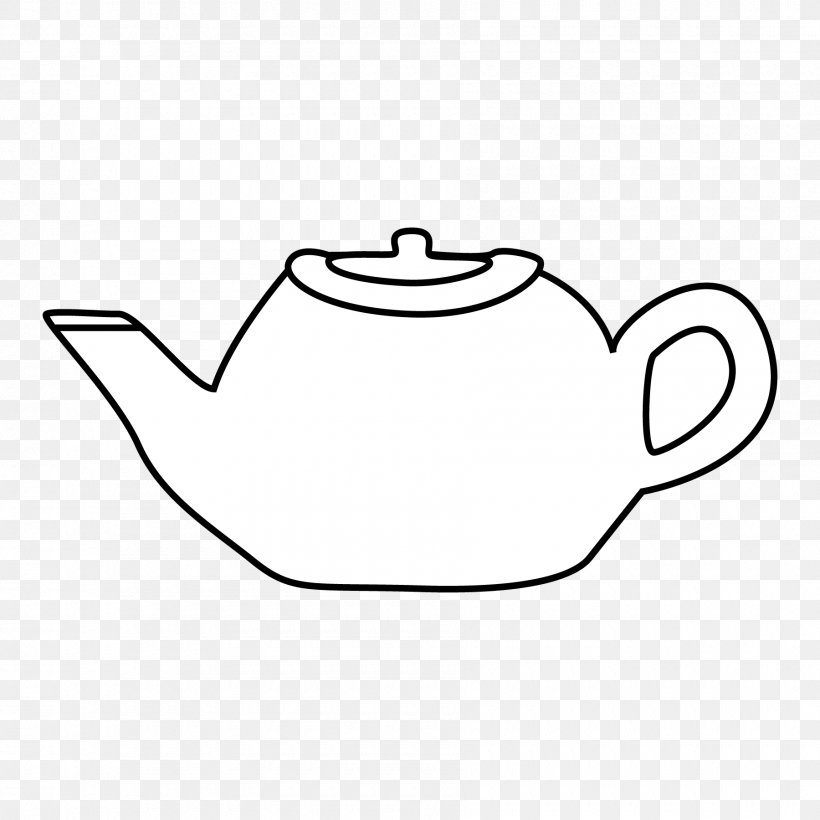 Teapot White Headgear Clip Art, PNG, 1800x1800px, Teapot, Area, Black And White, Cup, Headgear Download Free