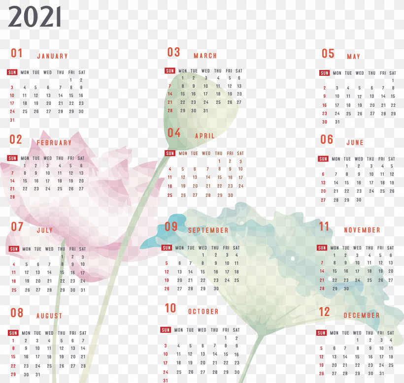 Year 2021 Calendar Printable 2021 Yearly Calendar 2021 Full Year Calendar, PNG, 3000x2849px, 2021 Calendar, Year 2021 Calendar, Calendar System, Meter Download Free