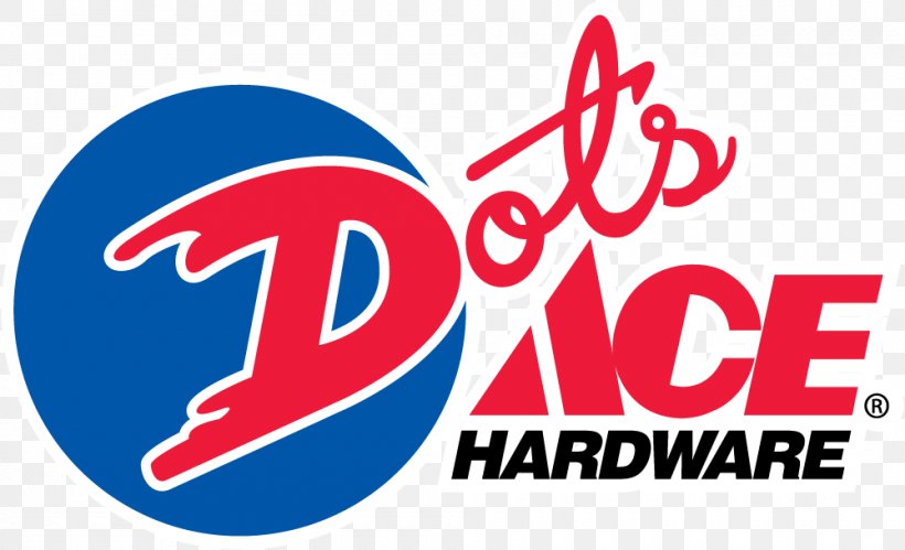 Dot's Ace Hardware Logo Ace Hardware & Sports DIY Store, PNG, 1000x609px, Ace Hardware, Area, Brand, Diy Store, Electric Light Download Free