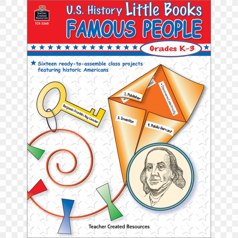 Famous Events: Grades K-3 U.S. History Little Books Famous People United States Paper, PNG, 900x900px, Book, Area, Art, Art Paper, Kindergarten Download Free