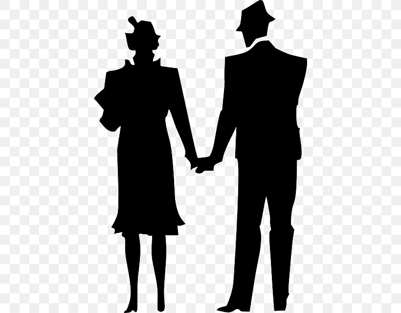 Marriage Husband Wife Clip Art, PNG, 436x640px, Marriage, Black And White, Couple, Echtpaar, Family Download Free