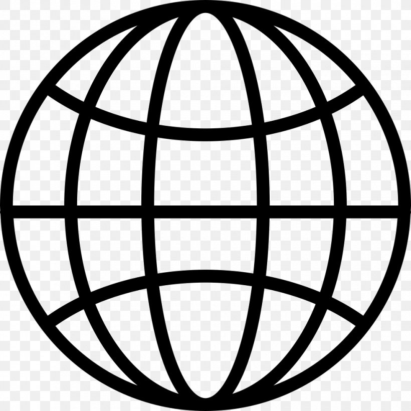 Globe Earth Symbol World, PNG, 980x980px, Globe, Area, Ball, Black And White, Earth Download Free