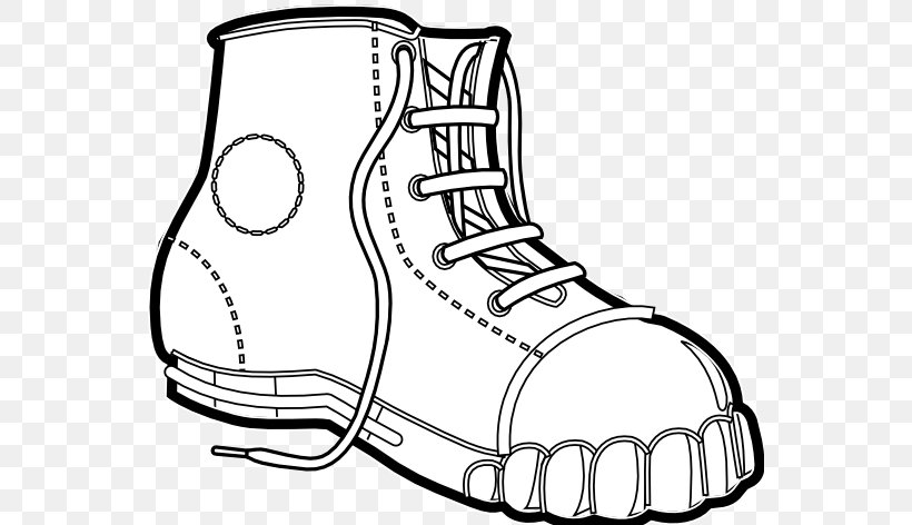 Clothing Black And White Boot Clip Art, PNG, 555x472px, Clothing, Area, Black And White, Boot, Coloring Book Download Free