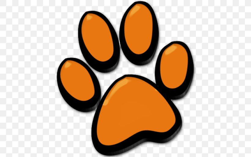 Paw Clip Art, PNG, 512x512px, Paw, Orange Download Free