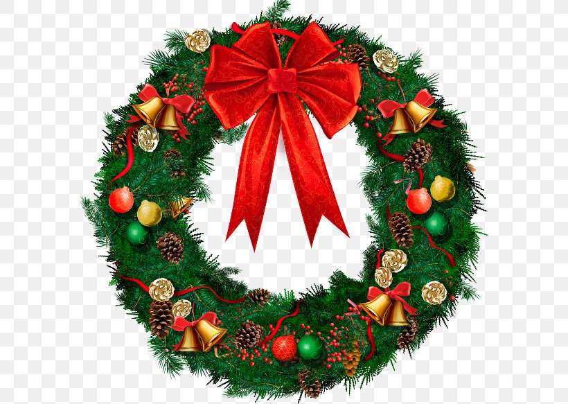Wreath Christmas Decoration Clip Art, PNG, 590x583px, Wreath, Advent, Christmas, Christmas Decoration, Christmas Ornament Download Free