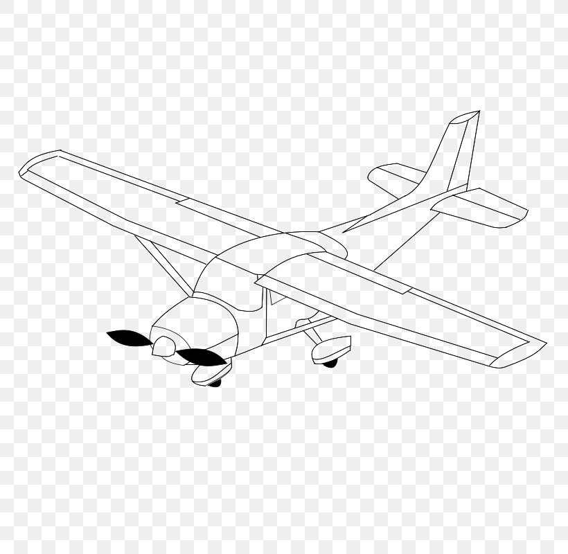Airplane Drawing Black And White Clip Art, PNG, 800x800px, Airplane, Aircraft, Black And White, Cartoon, Cessna Download Free