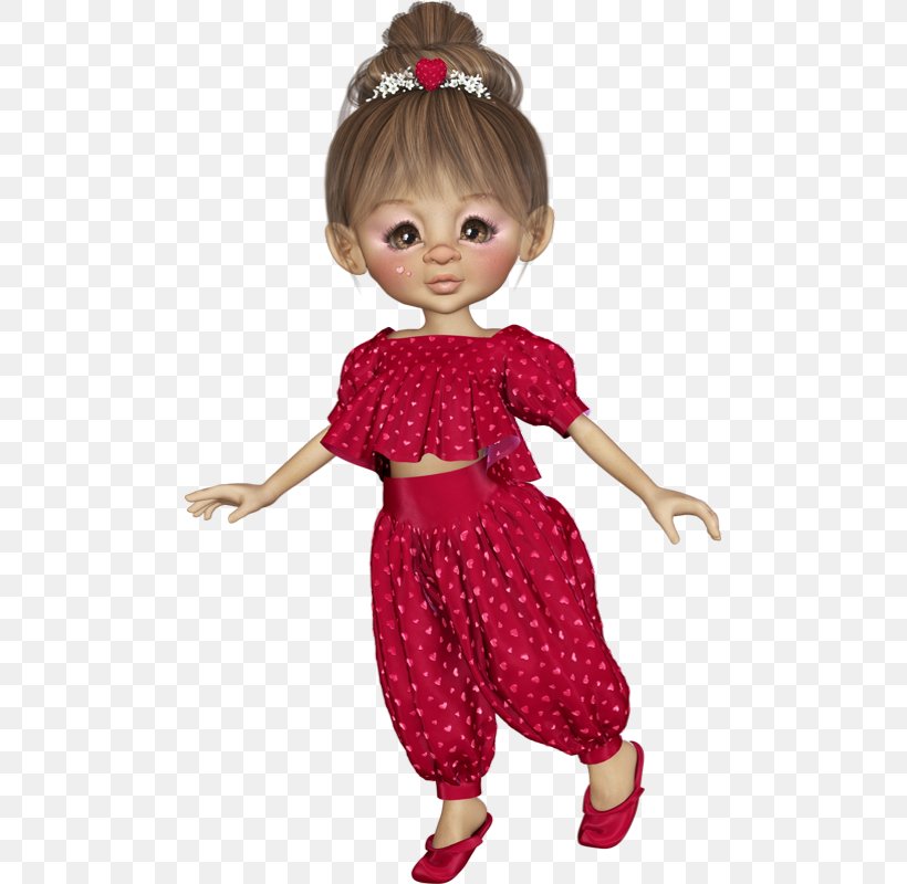 Art Doll Valentine's Day 14 February Red, PNG, 485x800px, Doll, Art Doll, Biscuit, Biscuits, Brown Hair Download Free