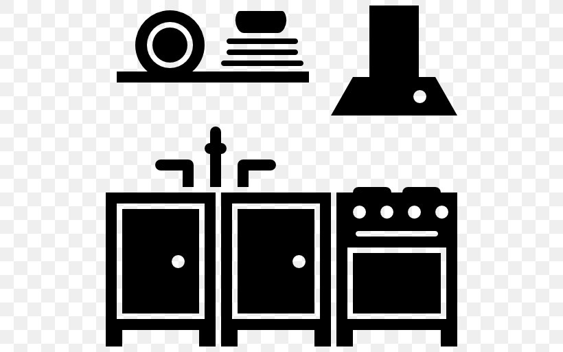Kitchen Utensil Kitchen Cabinet, PNG, 512x512px, Kitchen Utensil, Area, Black, Black And White, Brand Download Free