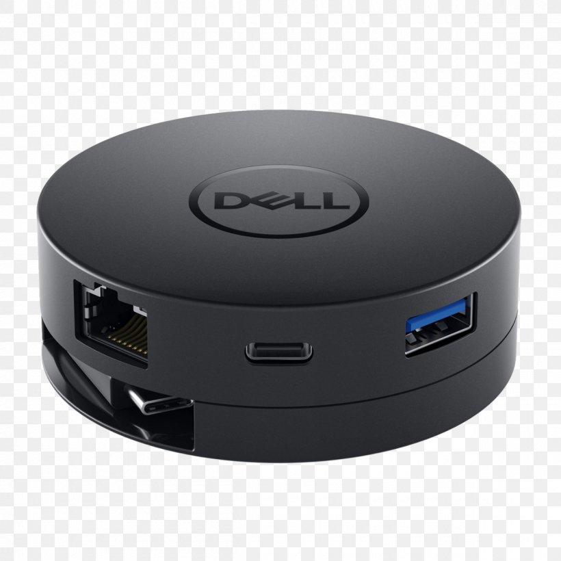 Dell Mobile Adapter DA300 Dell Mobile Adapter DA300 USB-C, PNG, 1200x1200px, Dell, Adapter, Cable, Computer, Computer Monitors Download Free