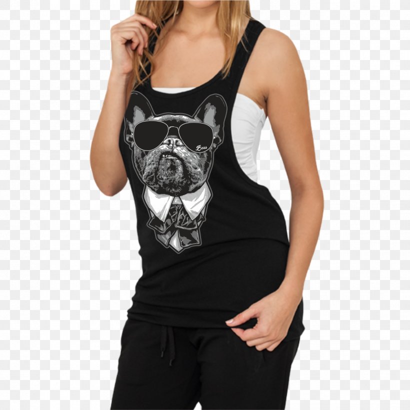 T-shirt French Bulldog Top Sleeveless Shirt, PNG, 1301x1301px, Watercolor, Cartoon, Flower, Frame, Heart Download Free