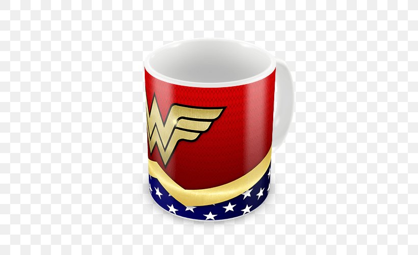 Coffee Cup Mug Wonder Woman Film Ceramic, PNG, 500x500px, Coffee Cup, Ceramic, Cup, Drawing, Drinkware Download Free