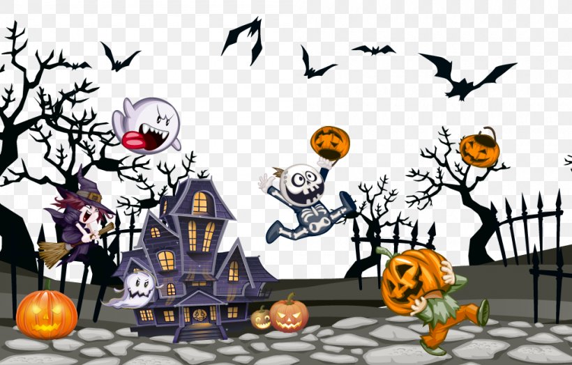 Halloween Download, PNG, 1000x640px, Halloween, Art, Cartoon, Festival, Fiction Download Free