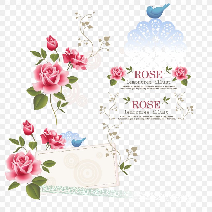 Rose Euclidean Vector Flower, PNG, 1667x1667px, Rose, Cut Flowers, Decorative Arts, Flora, Floral Design Download Free