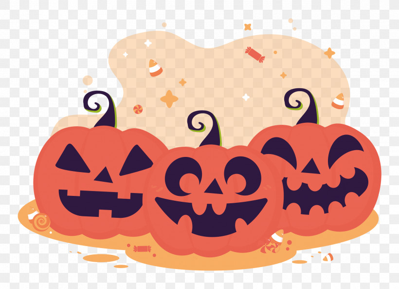 Spooky Sticker Halloween Object Halloween Element, PNG, 2500x1810px, Cartoon, Biology, Meter, Pumpkin, Science Download Free