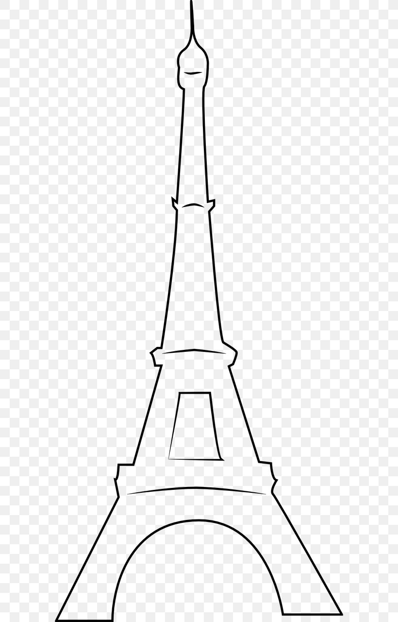 Eiffel Tower Black And White Drawing Photography, PNG, 640x1280px, Eiffel Tower, Area, Black And White, Drawing, Line Art Download Free