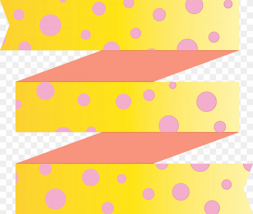 Polka Dot, PNG, 3000x2533px, Ribbon, Line, Multiple Ribbon, Paint, Paper Download Free
