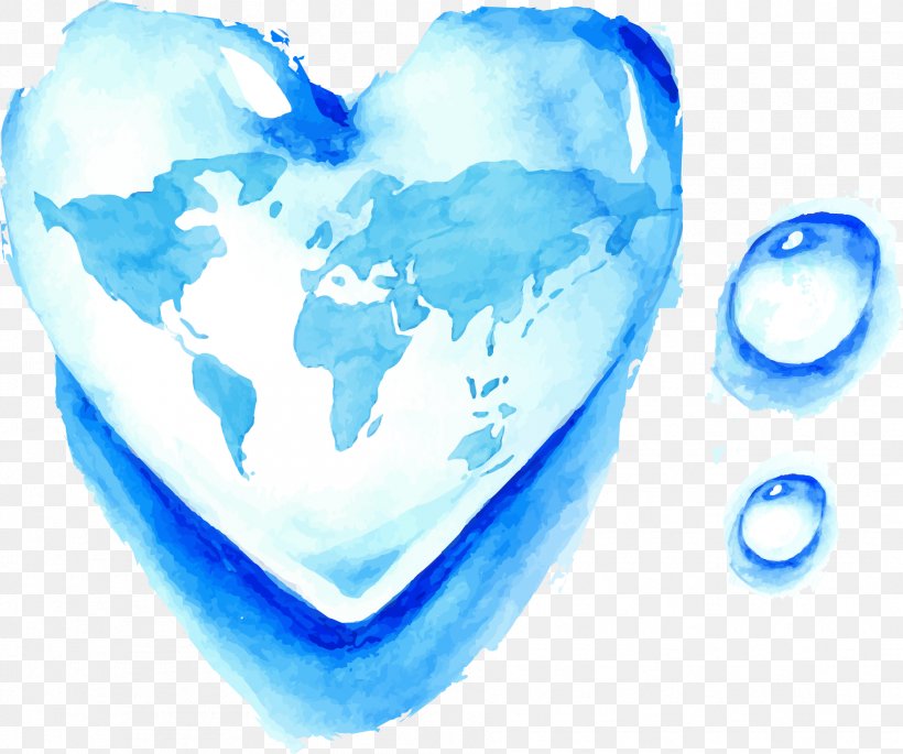 World Water Day Euclidean Vector, PNG, 1878x1571px, Watercolor, Cartoon, Flower, Frame, Heart Download Free