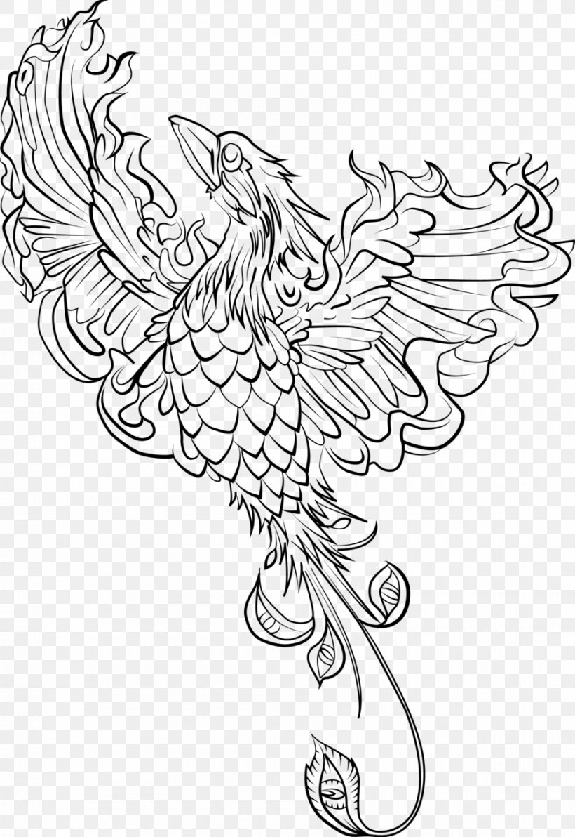 Coloring Book Drawing Phoenix Adult Mandala, PNG, 900x1309px, Coloring Book, Adult, Art, Art Therapy, Artwork Download Free