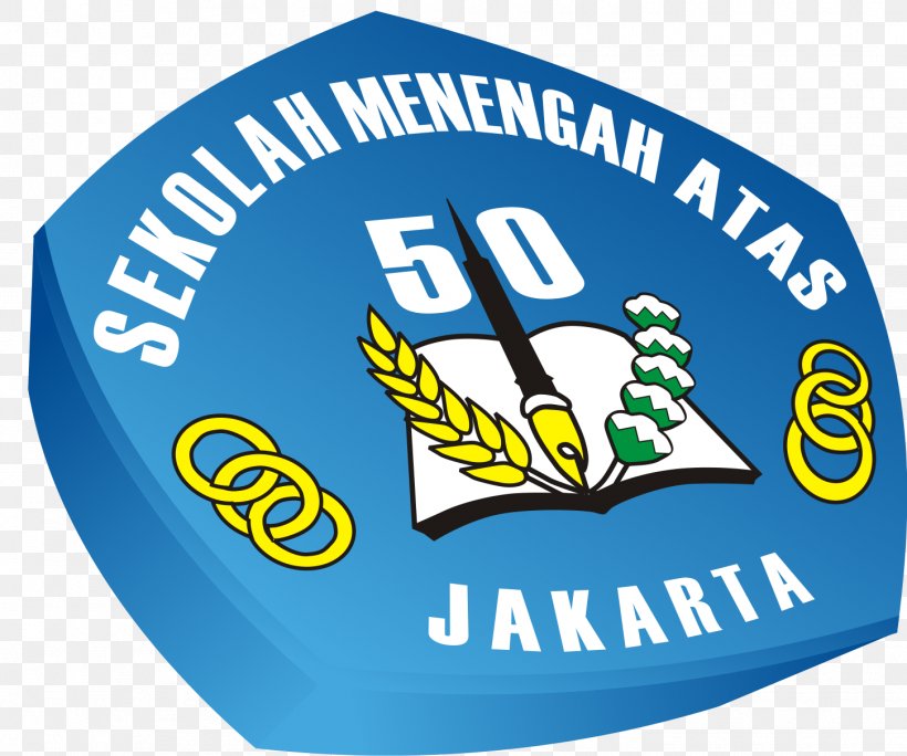 SMA Negeri 50 Jakarta Logo Organization Headgear Font, PNG, 1450x1211px, Logo, Area, Brand, Headgear, Jakarta Download Free