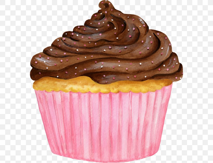 Cupcake Muffin Ganache Chocolate, PNG, 590x629px, Cupcake, Baking, Baking Cup, Buttercream, Cake Download Free