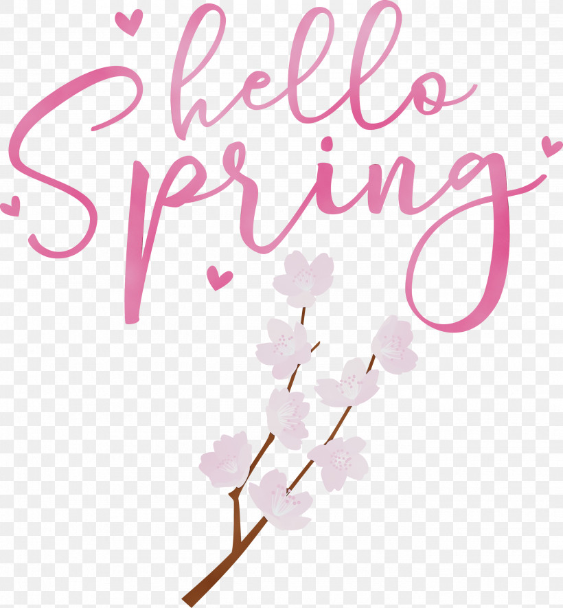 Floral Design, PNG, 2779x3000px, Hello Spring, Branching, Cut Flowers, Floral Design, Flower Download Free