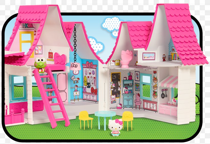 Hello Kitty Dollhouse Amazon.com, PNG, 3000x2059px, Hello Kitty, Action Toy Figures, Adventures Of Hello Kitty Friends, Amazoncom, Barbie Download Free