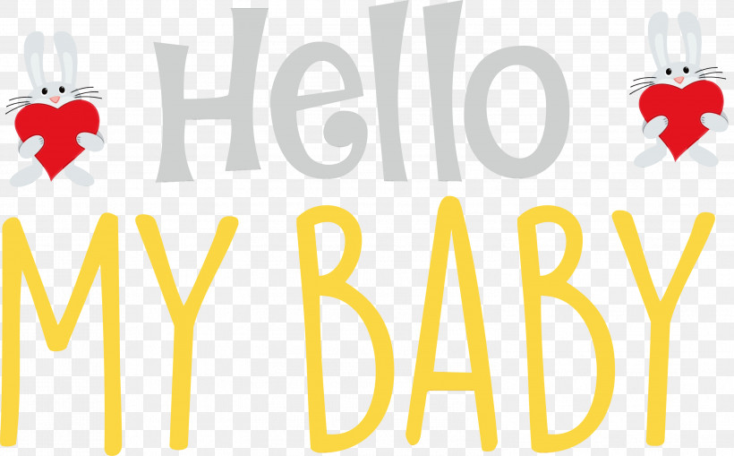 Logo Font Yellow Line Meter, PNG, 2999x1864px, Hello My Baby, Geometry, Line, Logo, M Download Free