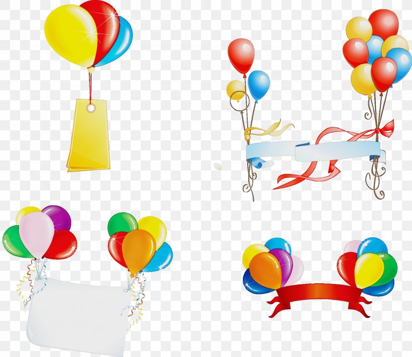 Baby Toys, PNG, 1915x1665px, Watercolor, Baby Toys, Balloon, Paint, Party Download Free