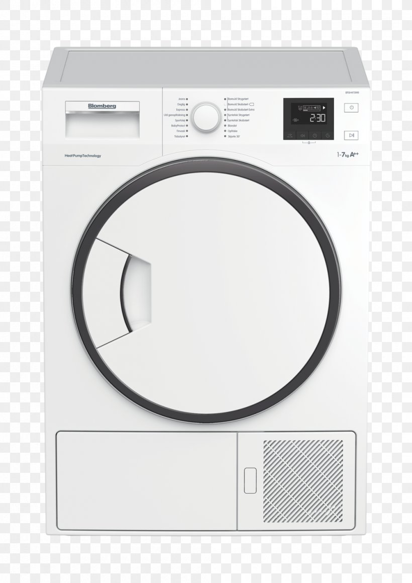 Clothes Dryer Blomberg Home Appliance Candy Electrolux, PNG, 1000x1414px, Clothes Dryer, Aeg, Bauknecht, Blomberg, Candy Download Free