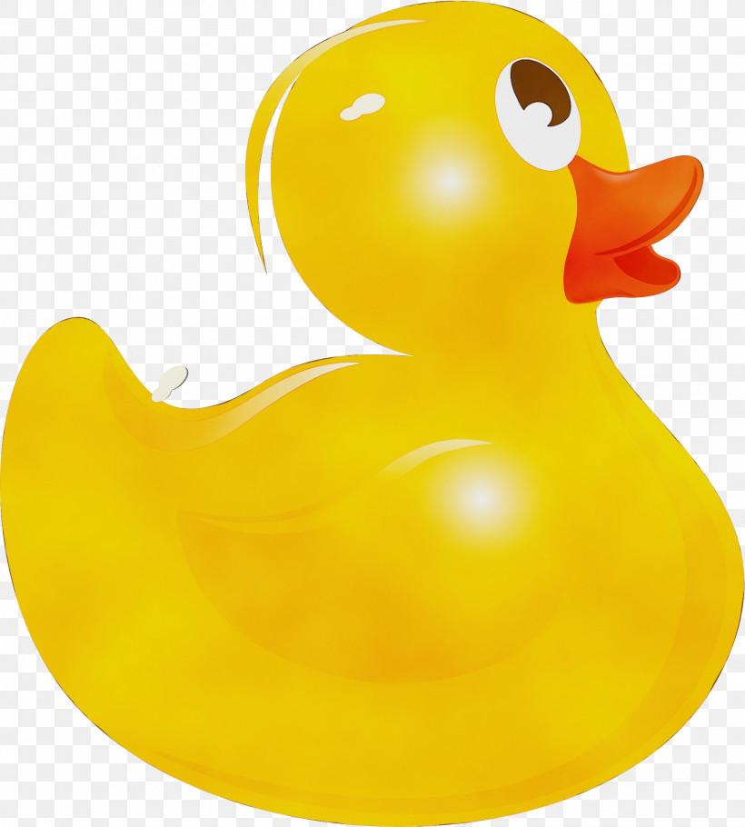 Duck Bath Toy Rubber Ducky Ducks, Geese And Swans Yellow, PNG, 1848x2053px, Watercolor, Bath Toy, Beak, Bird, Duck Download Free