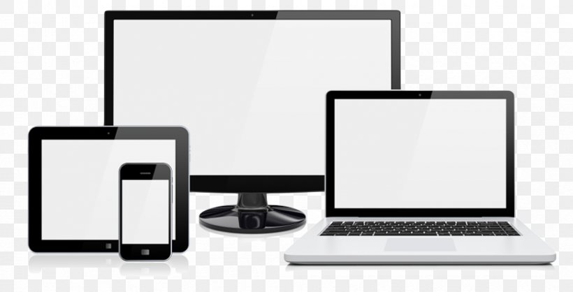 Laptop Responsive Web Design Handheld Devices Desktop Computers Tablet Computers, PNG, 870x444px, Laptop, Brand, Communication, Computer, Computer Accessory Download Free