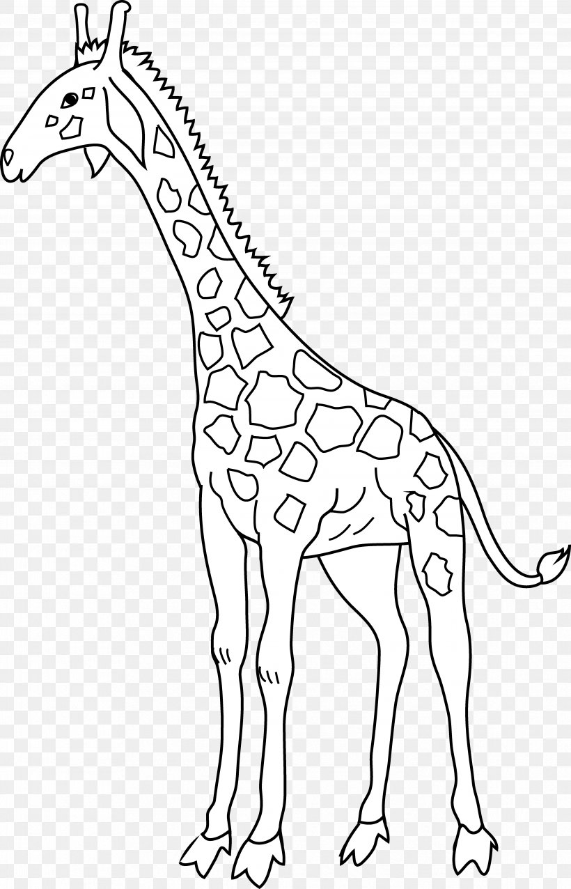 Giraffe Clip Art, PNG, 4773x7428px, Giraffe, Animal Figure, Black And White, Drawing, Fauna Download Free