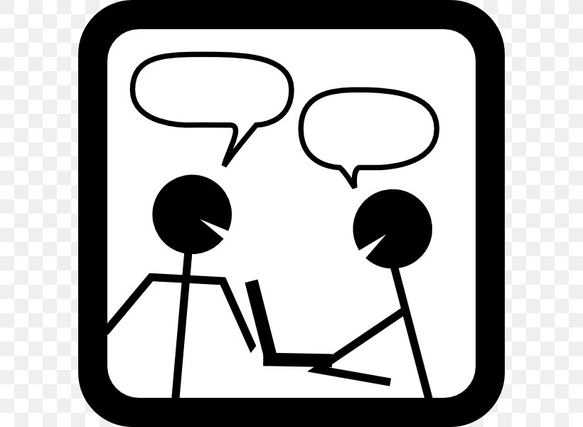 Online Chat Conversation Clip Art, PNG, 600x600px, Online Chat, Area, Black And White, Blog, Chat Room Download Free